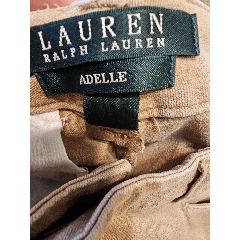 Lauren Ralph Lauren Adelle Pants/Jeans Tan Beige Light‎ Brown Womens Size 2 - Picture 7 of 7